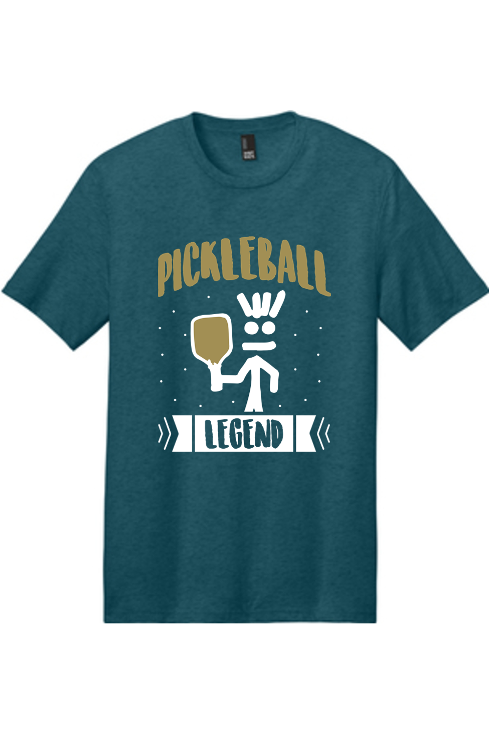 District Perfect Weight Tee UNISEX Caribbean Blue Heather