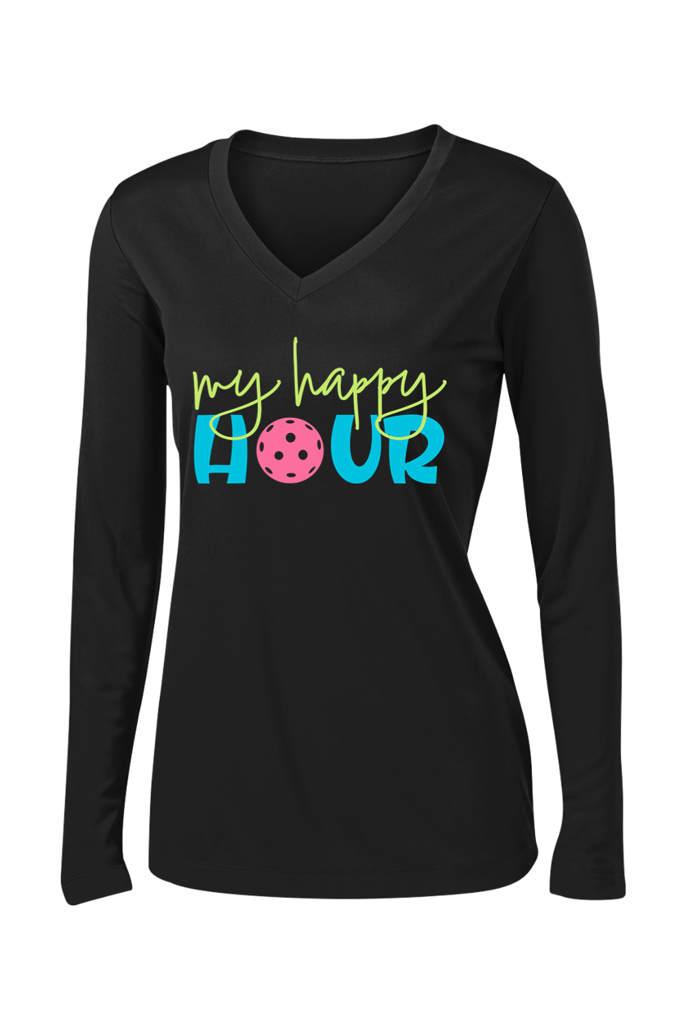 Sport-Tek Ladies PosiCharge Competitor Long Sleeve V-Neck Tee