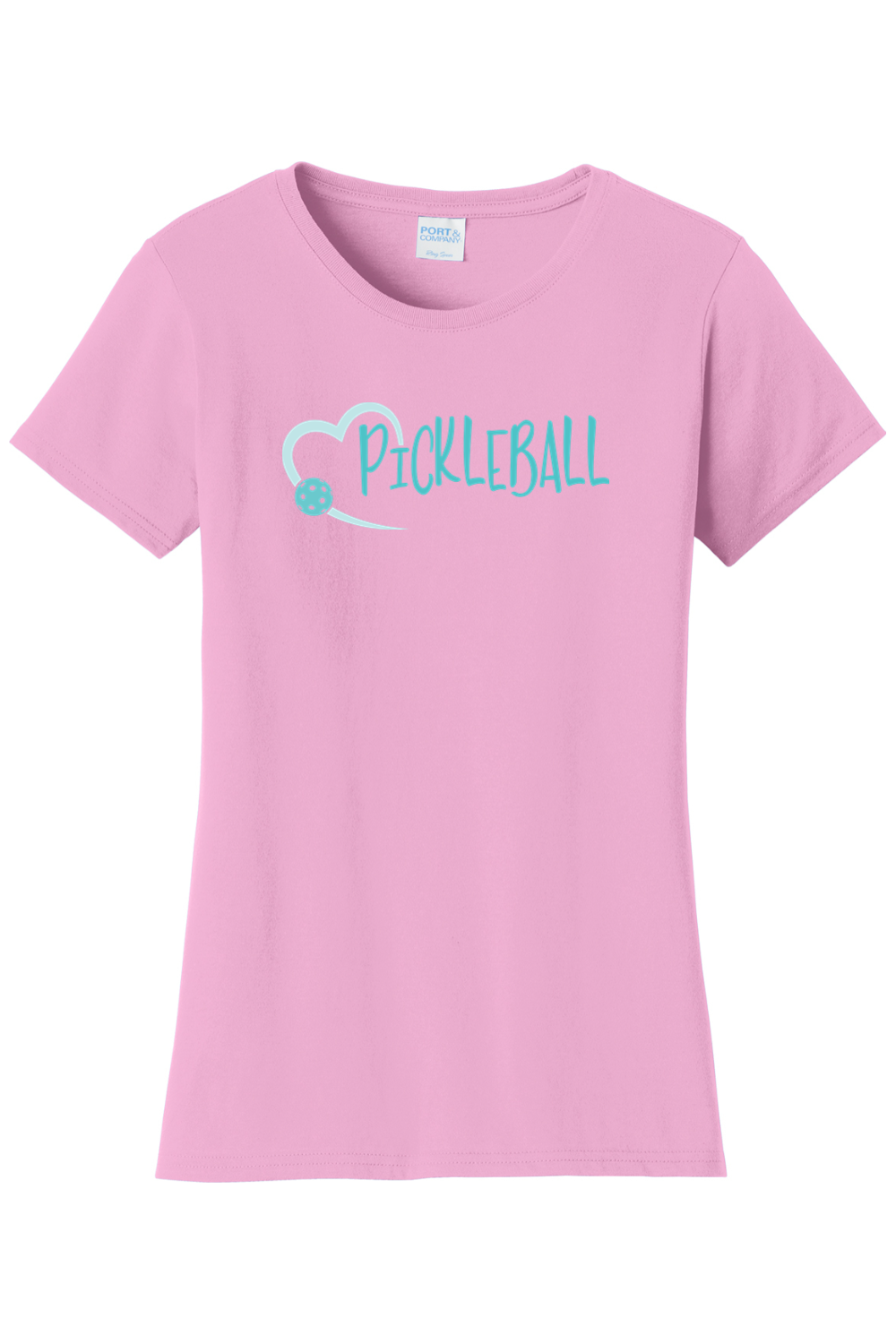 Port & Company Ladies Fan Favorite Tee Candy Pink