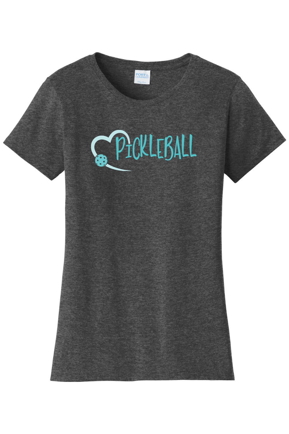 Port & Company Ladies Fan Favorite Tee Dark Heather Grey