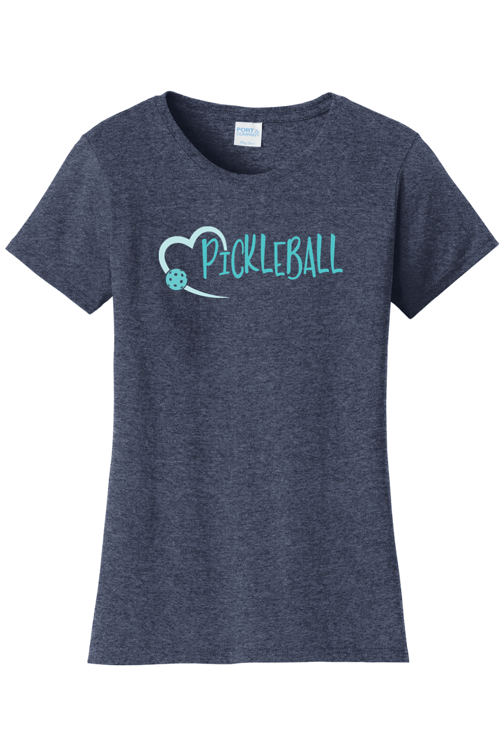 Port & Company Ladies Fan Favorite Tee Heather Navy