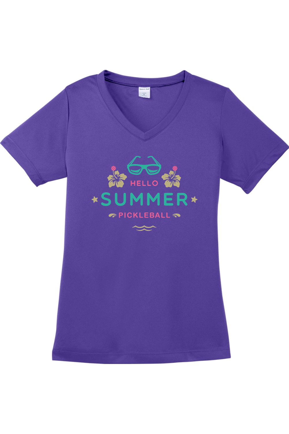 Sport-Tek Ladies PosiCharge Competitor V-Neck Tee Purple
