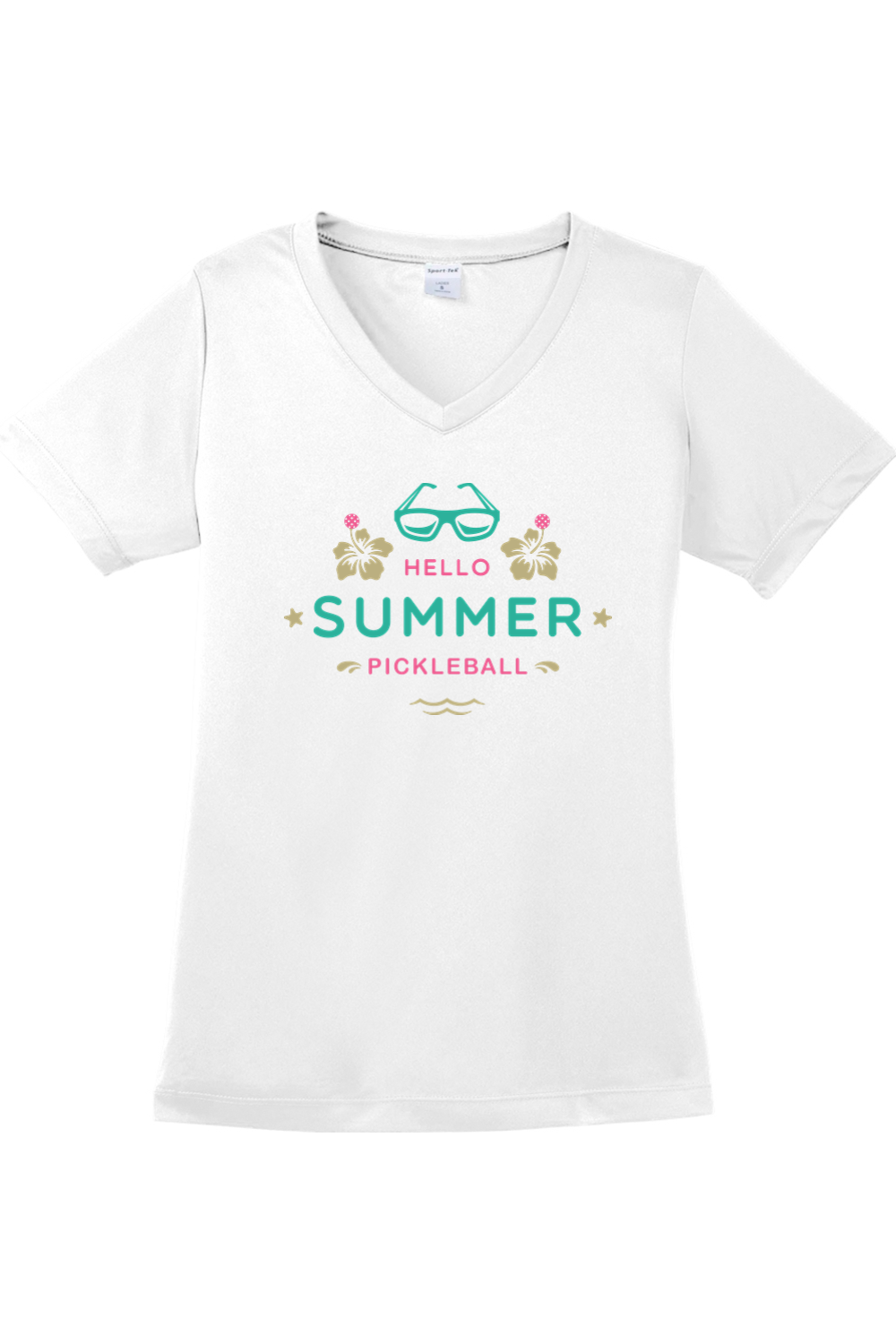 Sport-Tek Ladies PosiCharge Competitor V-Neck Tee White