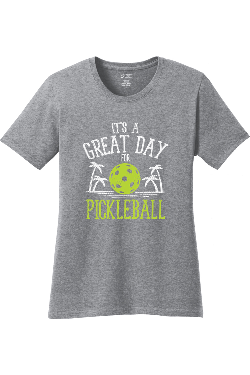 Port & Company Ladies Core Cotton Tee Athletic Heather