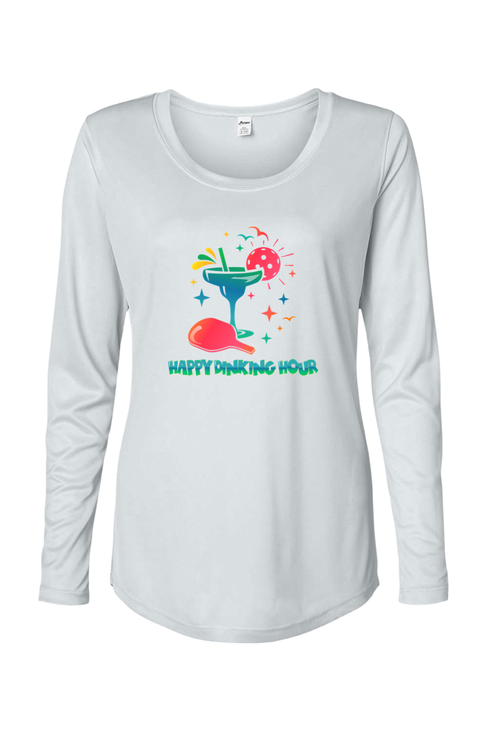 Paragon Women's Long Islander Performance Long Sleeve T-Shirt Aluminum