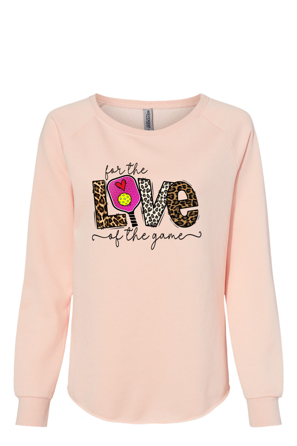 Independent Trading Co. Women's California Wave Wash Crewneck Sweatshirt Blush