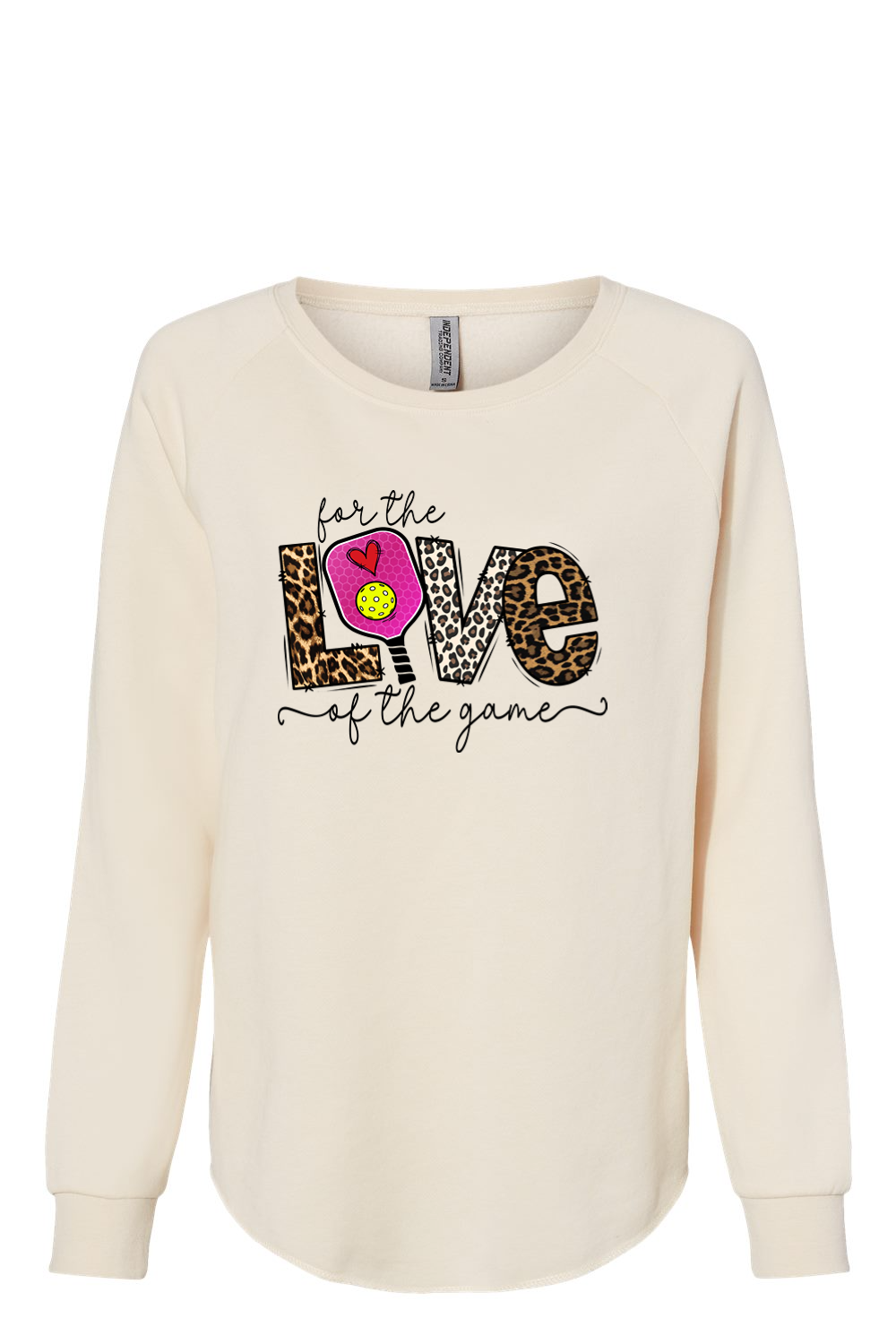 Independent Trading Co. Women's California Wave Wash Crewneck Sweatshirt Bone