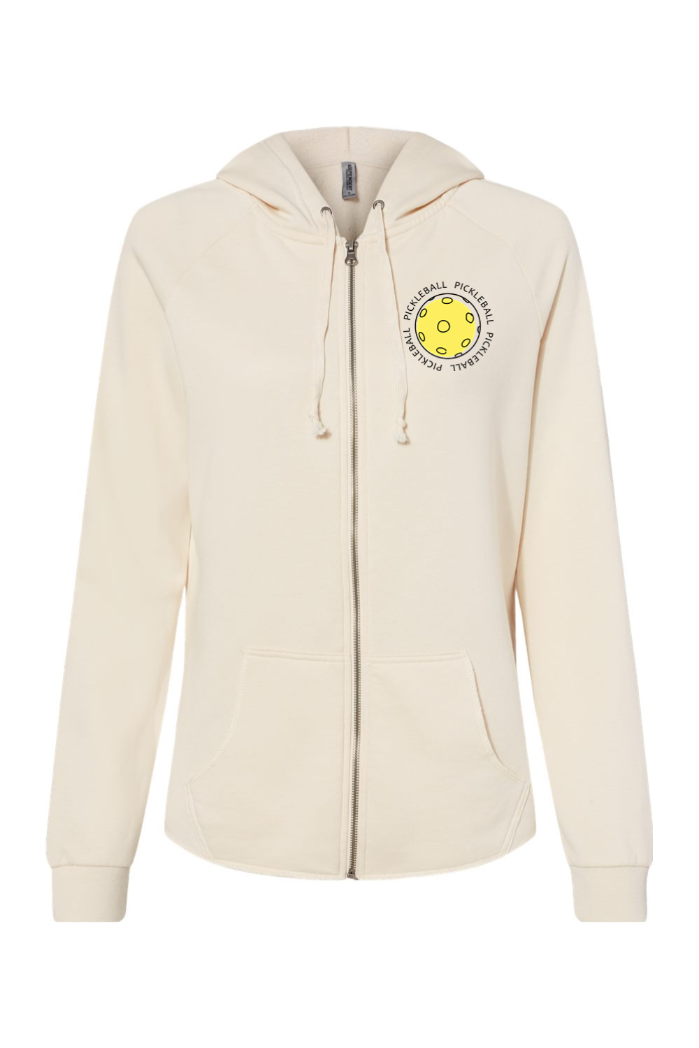 Independent Trading Co. Women's California Wave Wash Full-Zip Hooded Sweatshirt Bone