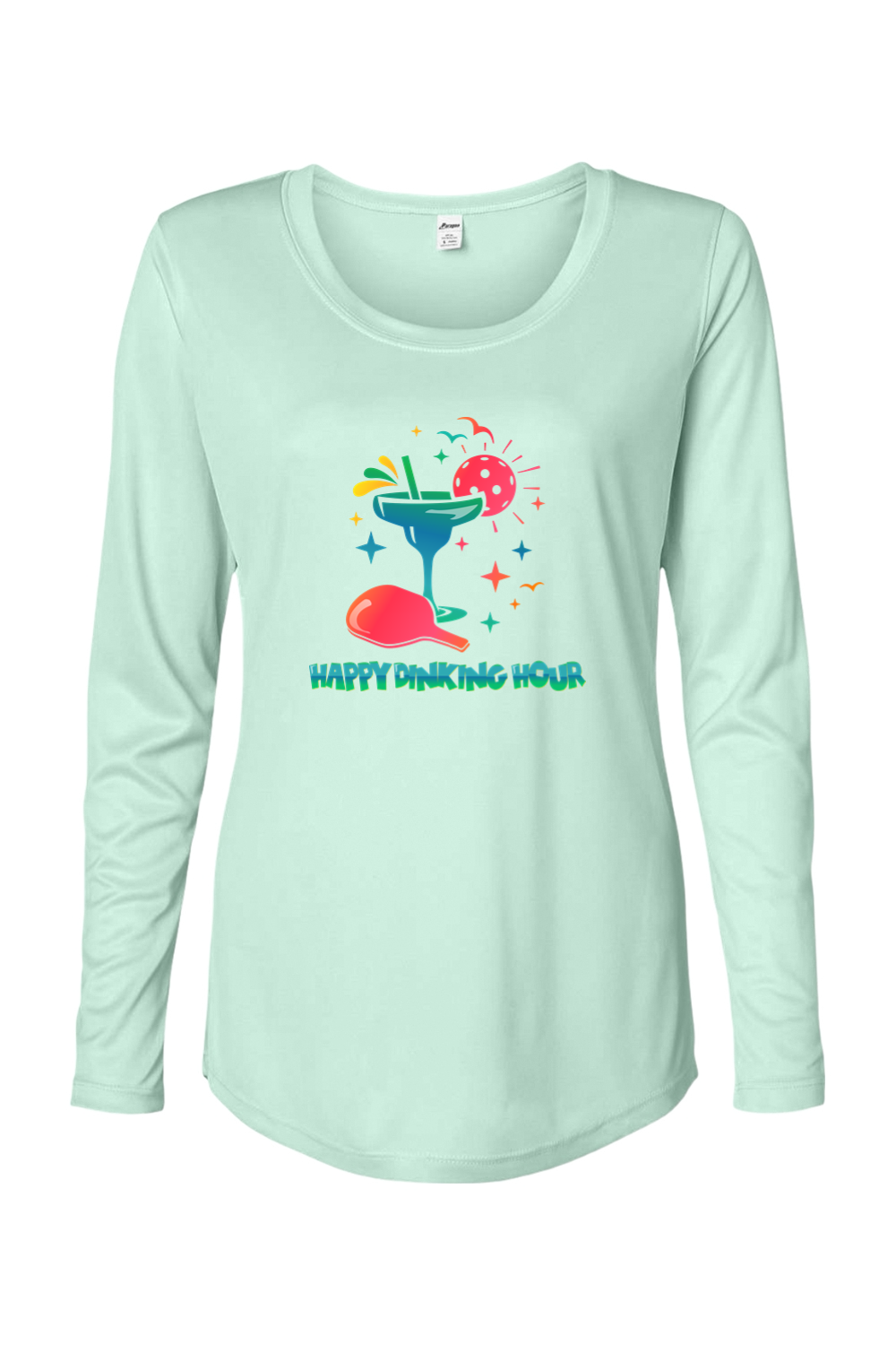 Paragon Women's Long Islander Performance Long Sleeve T-Shirt Mint Green