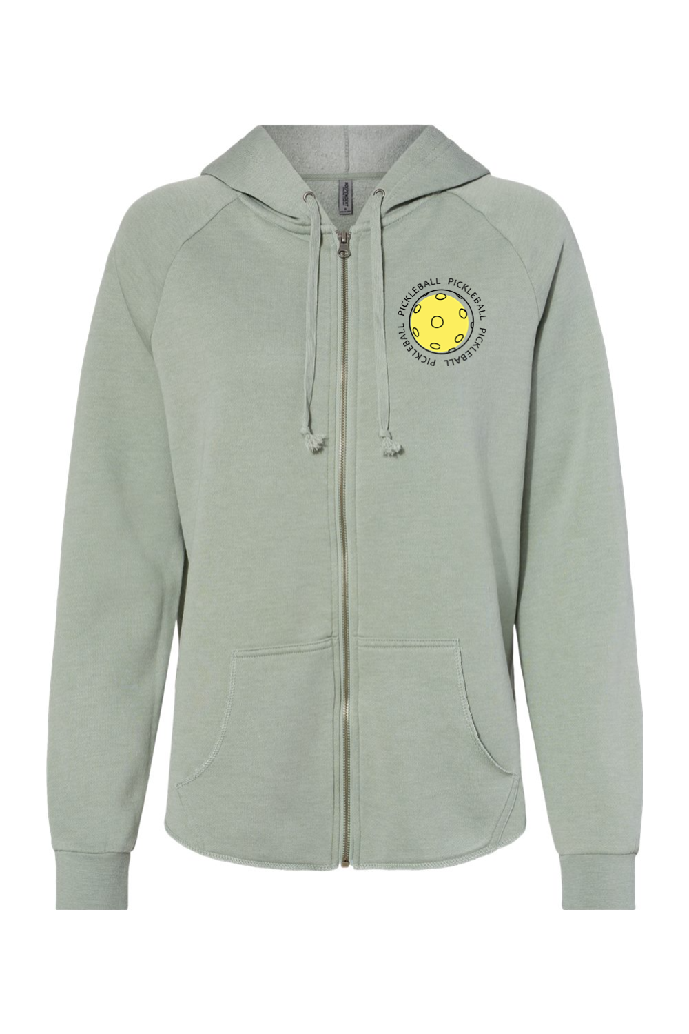 Independent Trading Co. Women's California Wave Wash Full-Zip Hooded Sweatshirt Sage