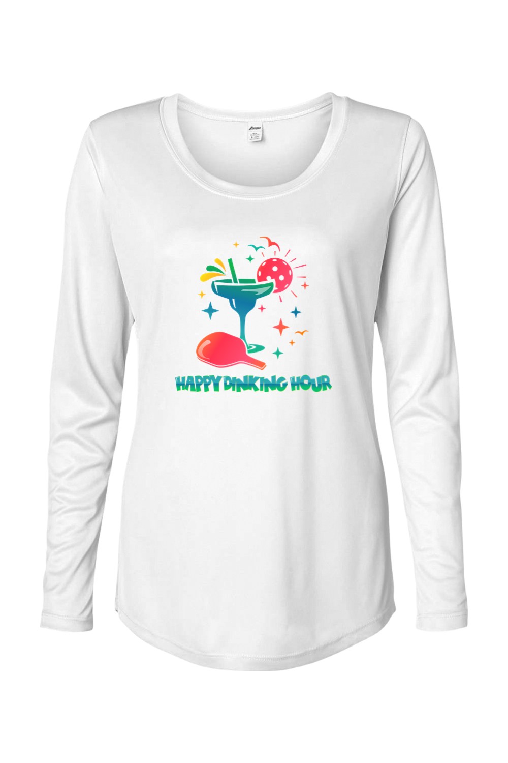 Paragon Women's Long Islander Performance Long Sleeve T-Shirt White